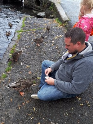 Feeding the Duck Launceston