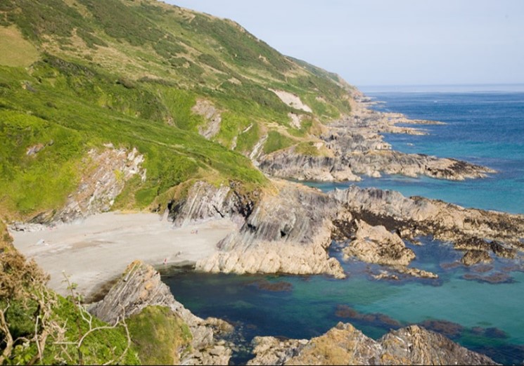 Lansallos Beach South East Cornwall