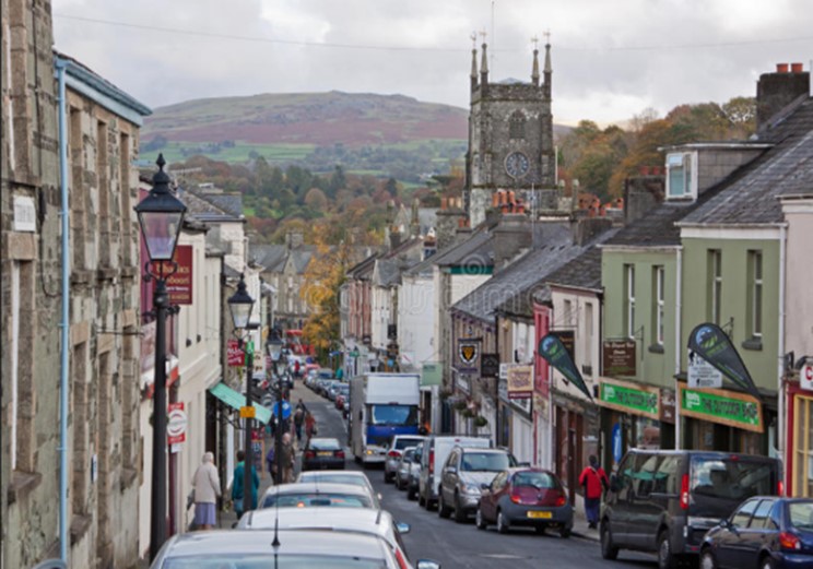 Tavistock Town Near Cornwall