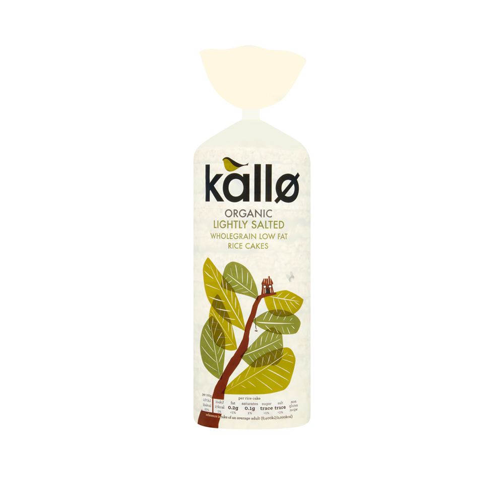 Kallo Lightly Salted Rice Cakes Organic 130g (KLO015) Whole Range