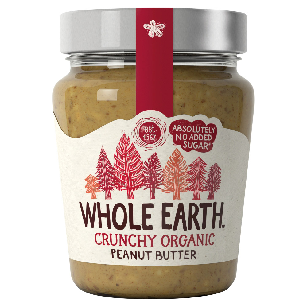 Whole Earth Peanut Butter – Organic Crunchy – 227g (WHE006) | Whole Range