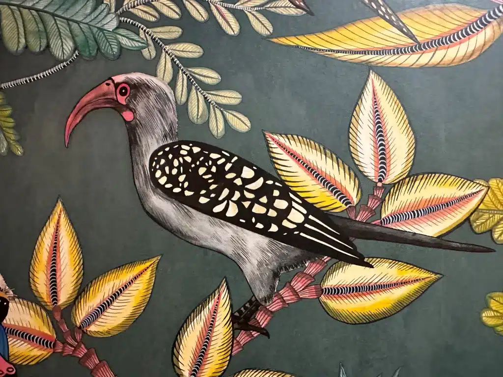 Wallpaper image of a long beaked bird 