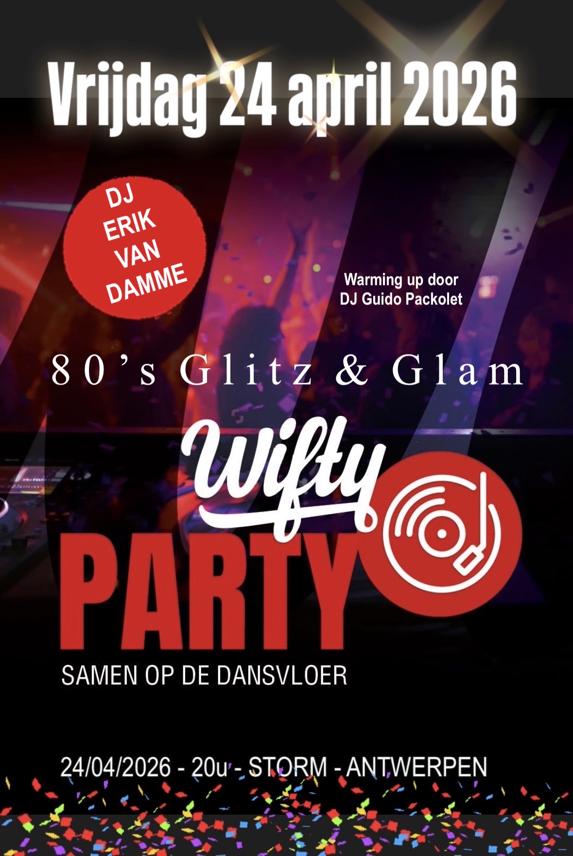 WIFTY PARTY 80’s GLITZ & GLAM – INFO & TICKETS