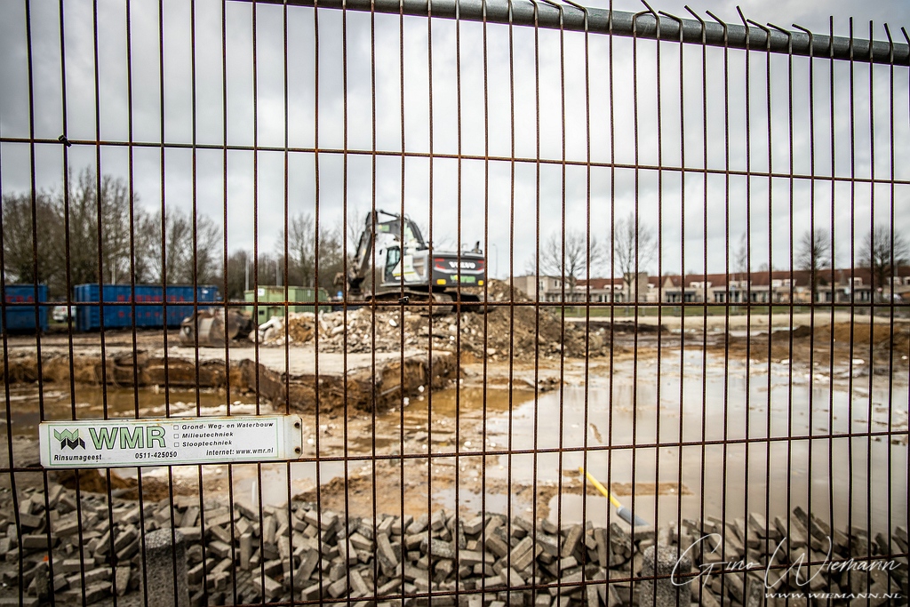 De Dissel met hekken 8 januari 2020 Laatste handelingen De Dissel sloop 21 februari 2020