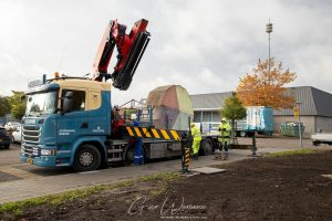 Plaatsing kunstwerk Noorderzon 27 oktober 2020 - Gino Fotografie