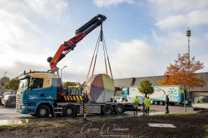 Plaatsing kunstwerk Noorderzon 27 oktober 2020 - Gino Fotografie