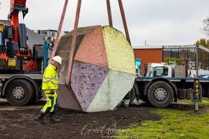 Plaatsing kunstwerk Noorderzon 27 oktober 2020 - Gino Fotografie