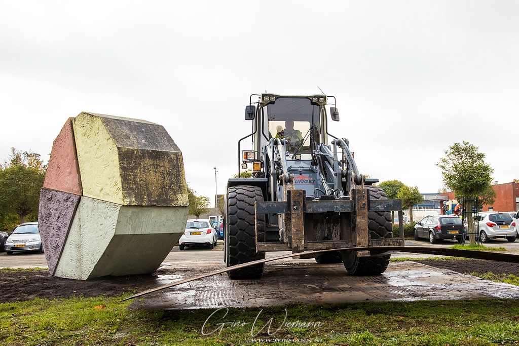 Plaatsing kunstwerk Noorderzon 27 oktober 2020 - Gino Fotografie