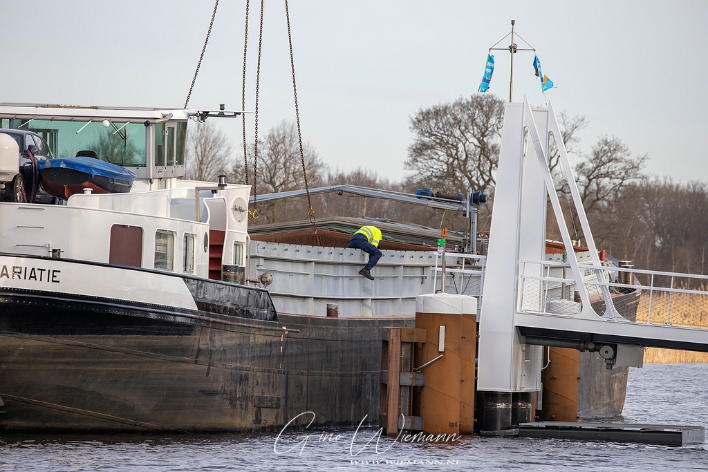 Plaatsing Enkeerdbrug Marsdijk 24 februari 2021 - Gino Wiemann