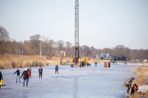 Schaatsen op het kanaal 13 februari 2021 Marsdijk Assen - Gino Wiemann