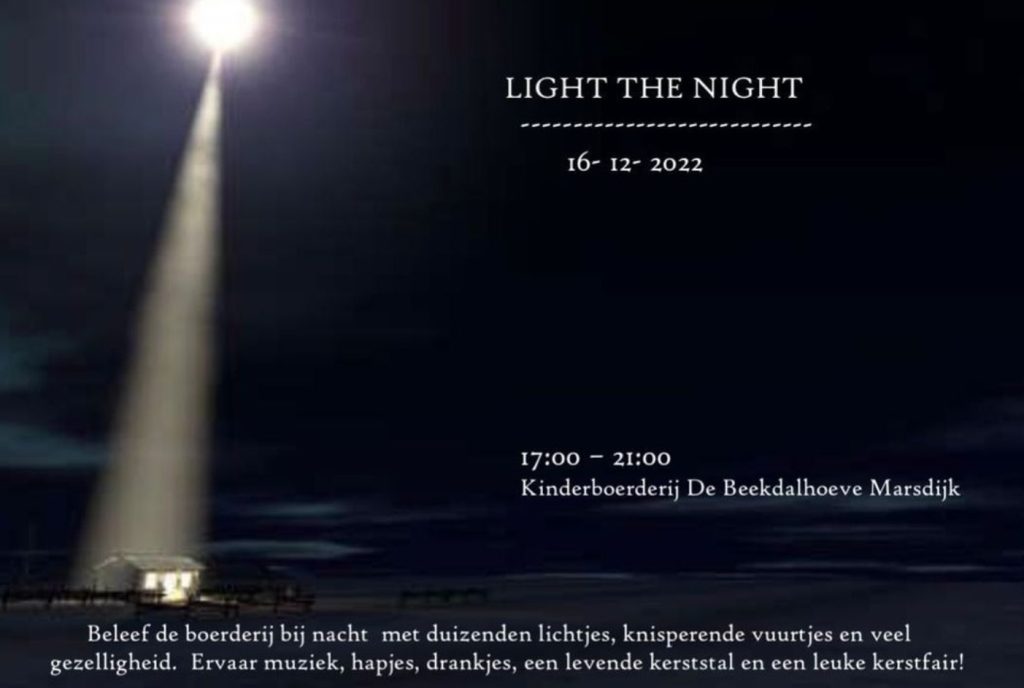 Light the Night - Lichtjesavond bij de Beekdalhoeve Marsdijk