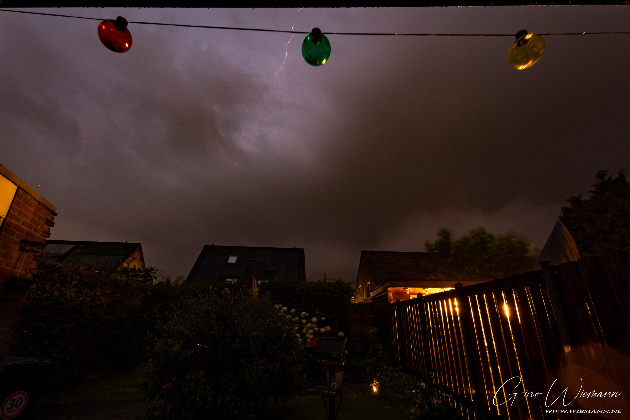 Onweer 2 september 2024 wijk Marsdijk - © Gino Wiemann