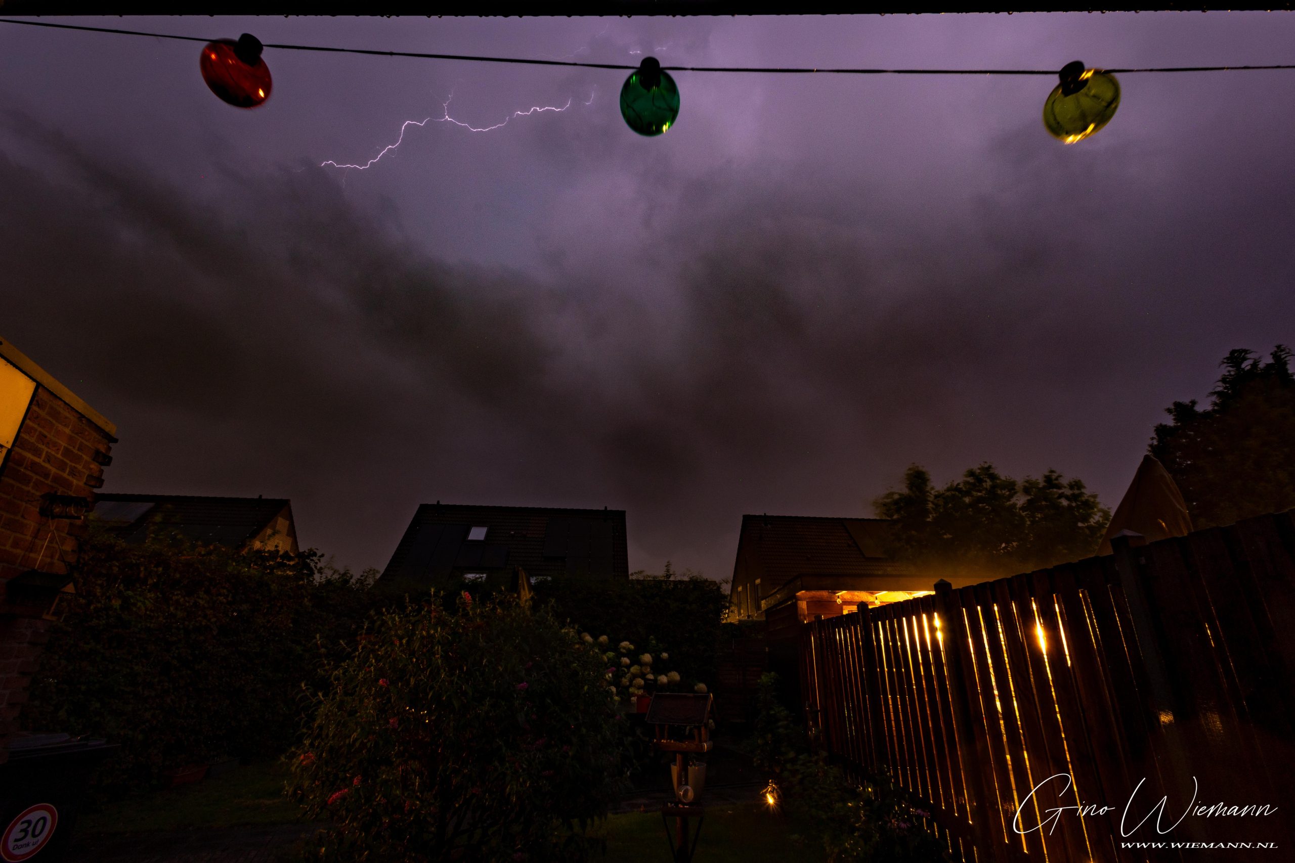 Onweer 2 september 2024 wijk Marsdijk - © Gino Wiemann