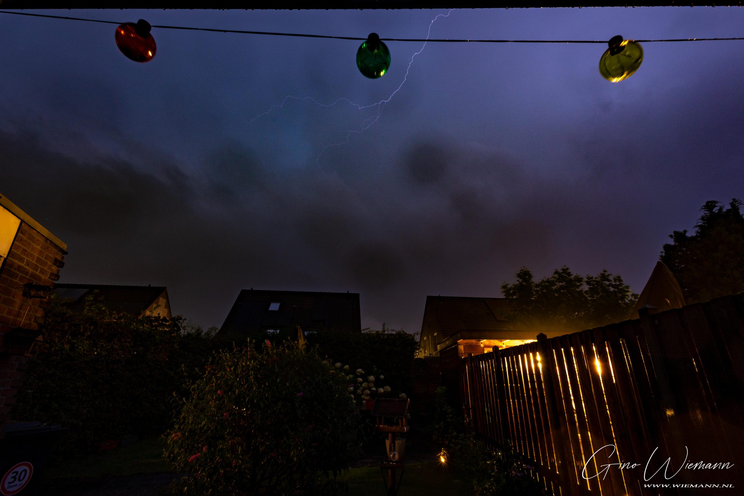 Onweer 2 september 2024 wijk Marsdijk - © Gino Wiemann