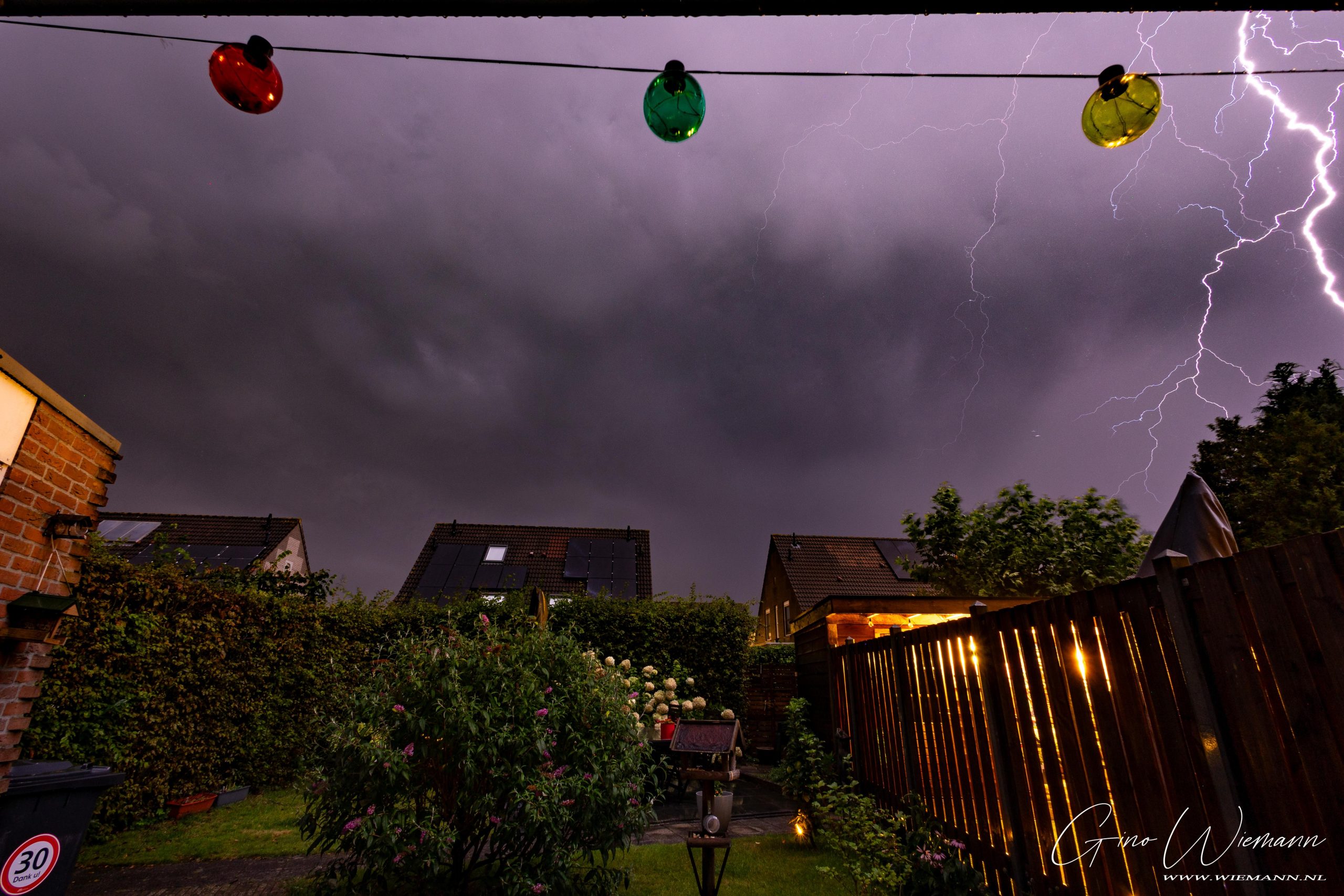 Onweer 2 september 2024 wijk Marsdijk - © Gino Wiemann