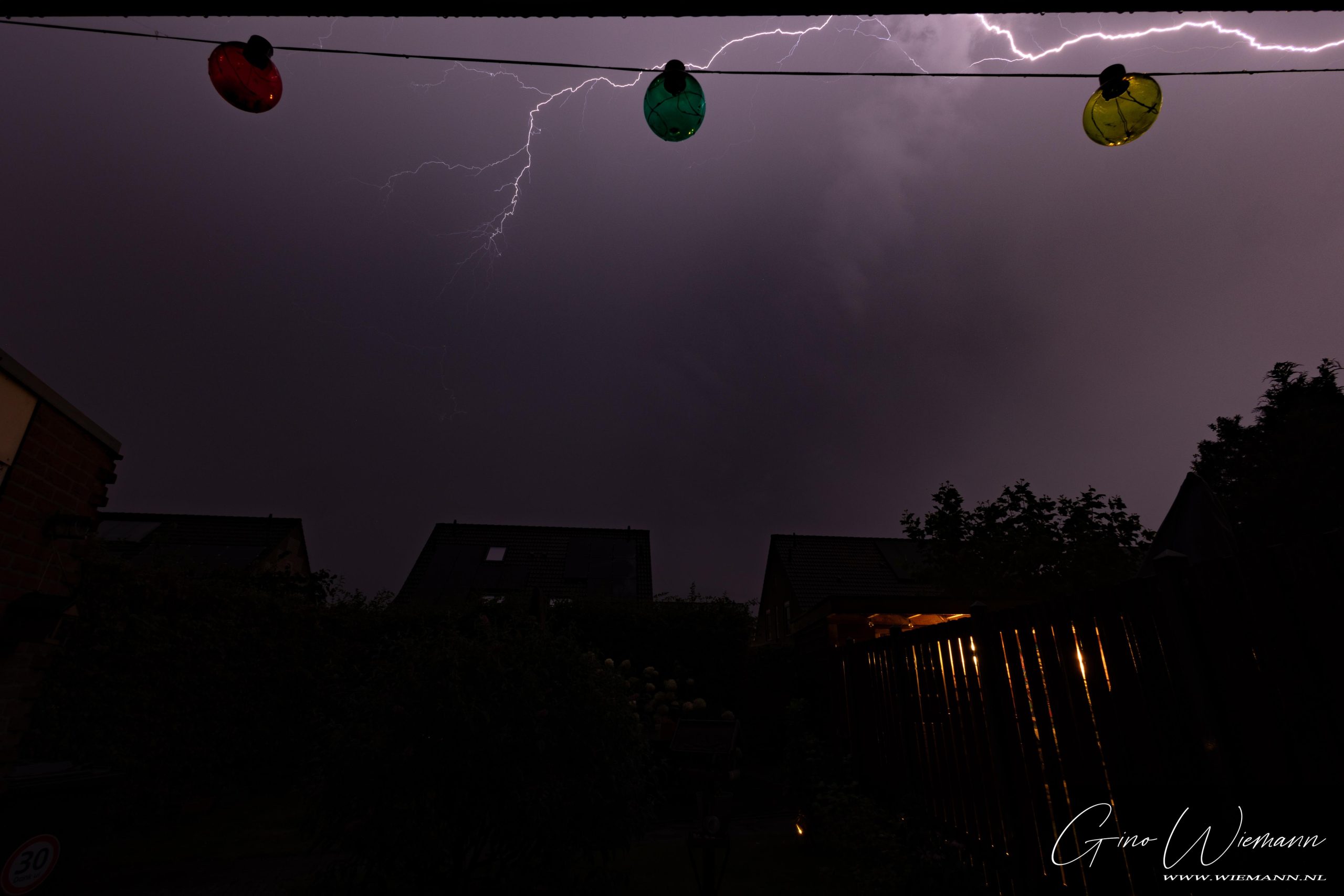 Onweer 2 september 2024 wijk Marsdijk - © Gino Wiemann