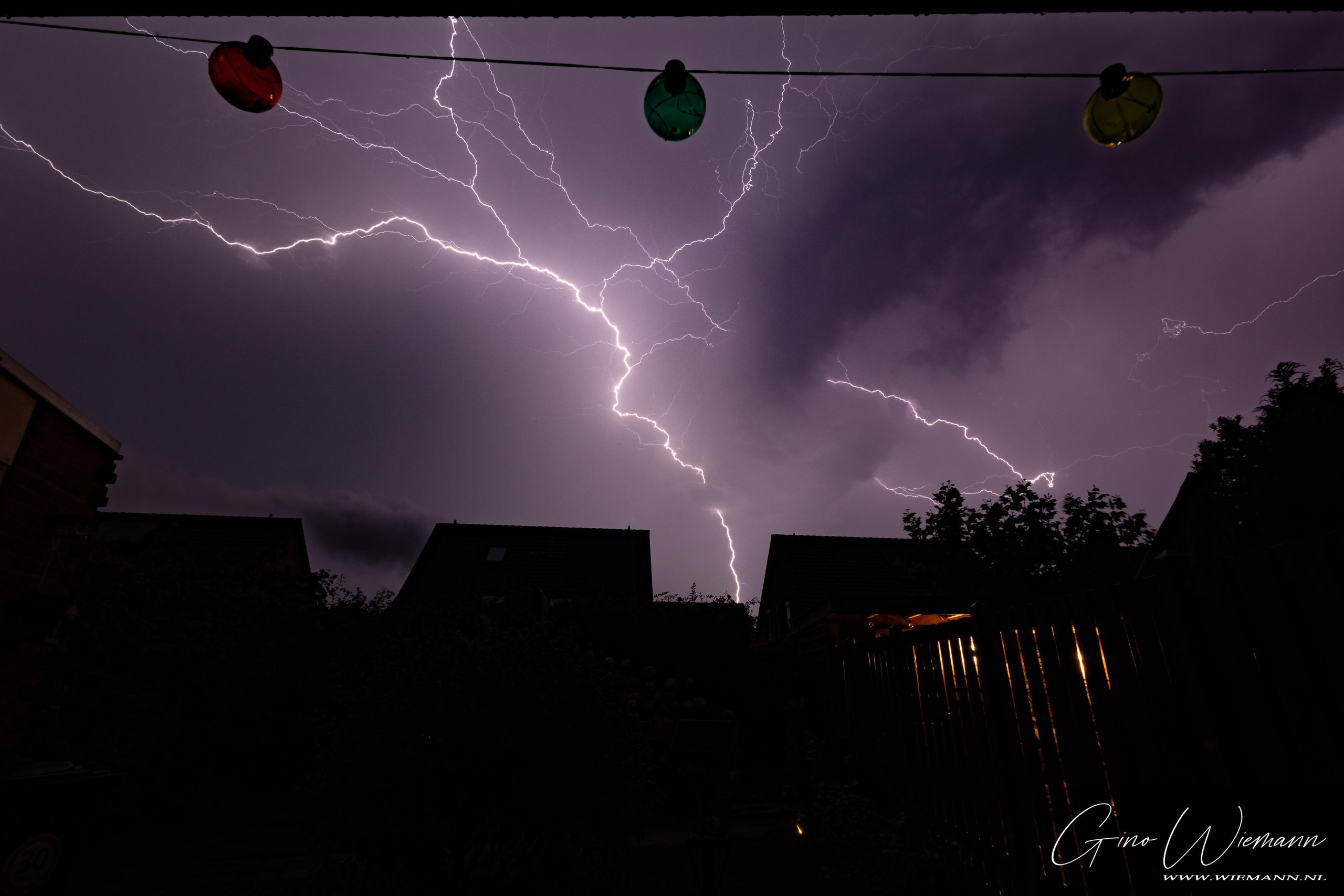 Onweer 2 september 2024 wijk Marsdijk - © Gino Wiemann