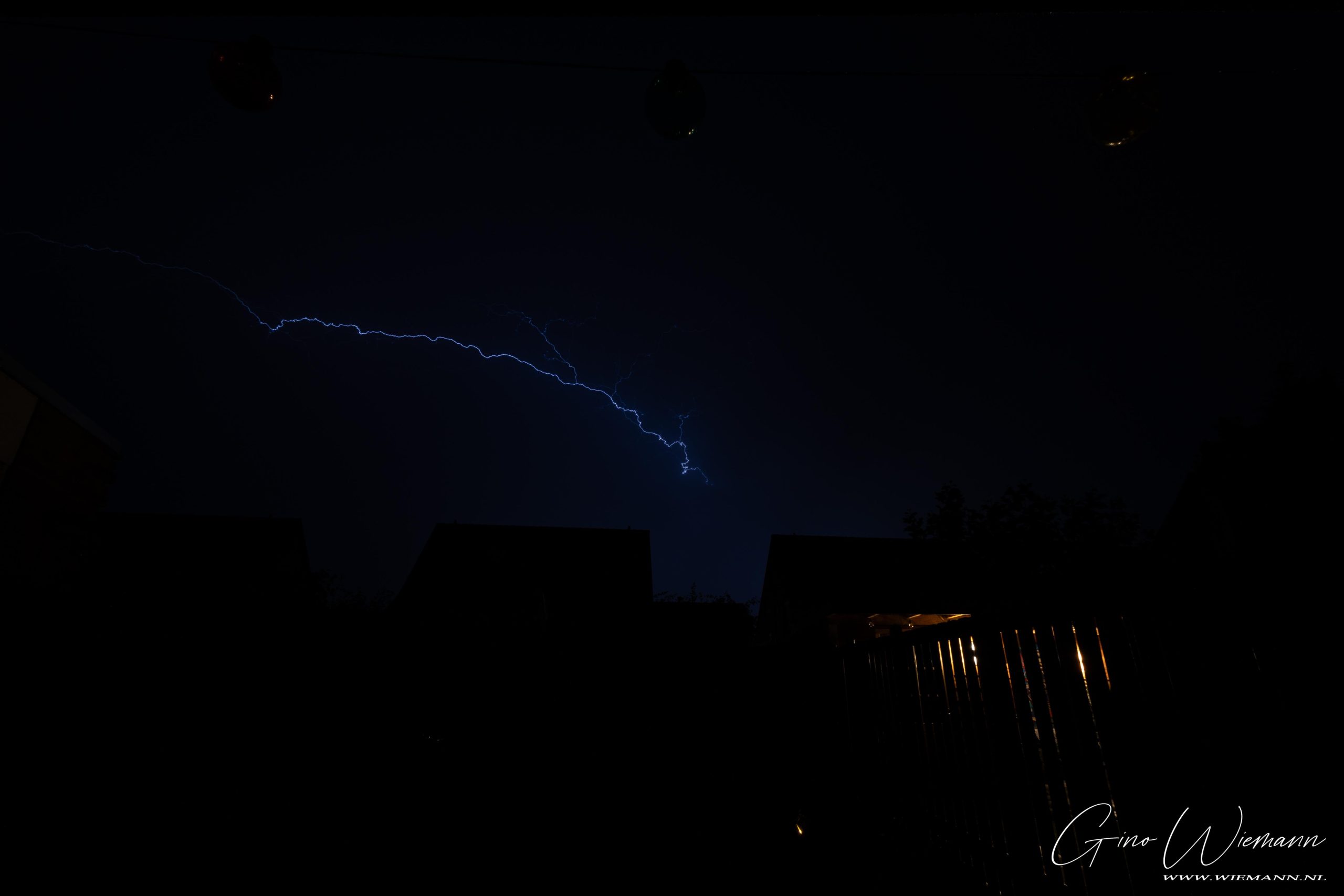 Onweer 2 september 2024 wijk Marsdijk - © Gino Wiemann