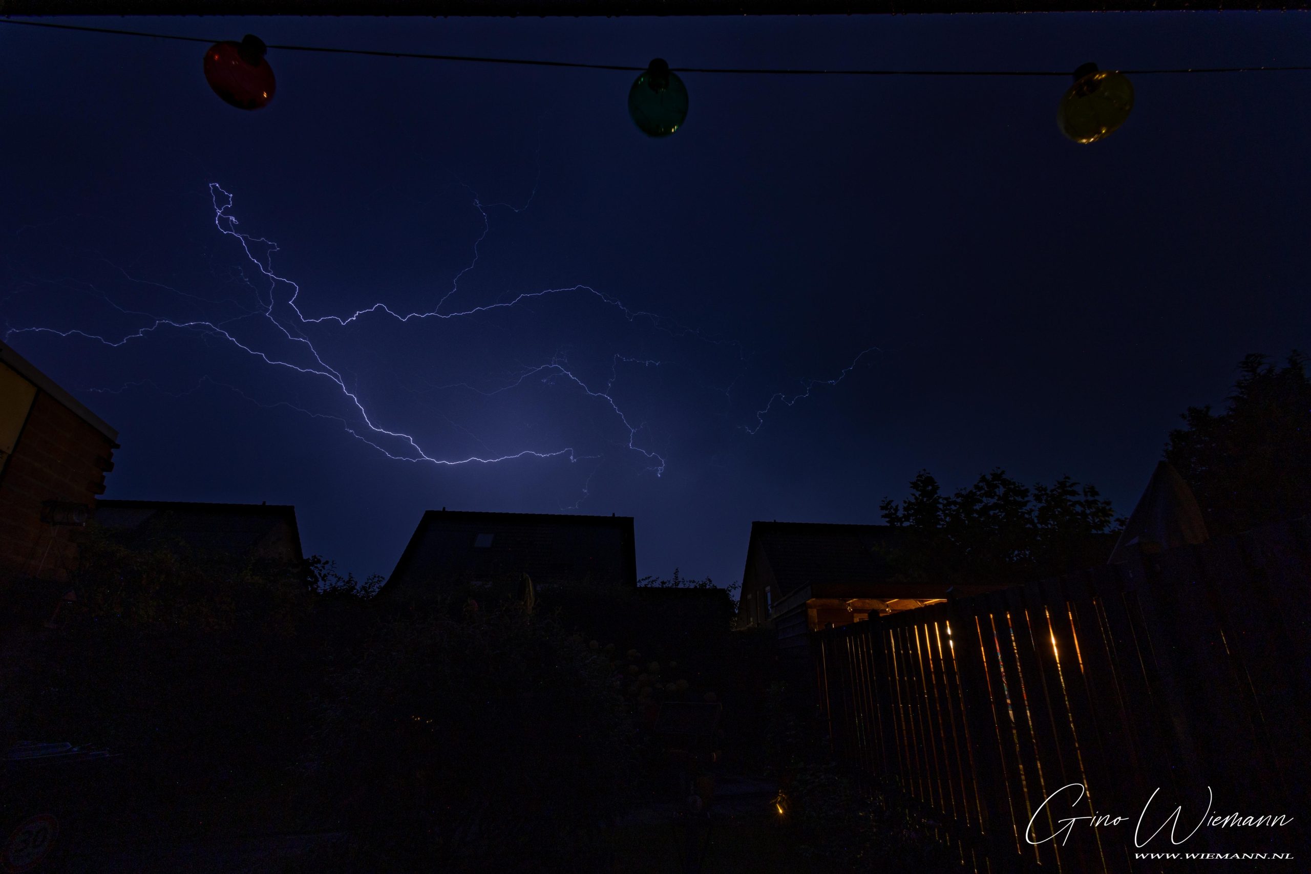 Onweer 2 september 2024 wijk Marsdijk - © Gino Wiemann