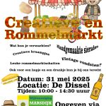 Creatieve en rommelmarkt 31 mei 2025