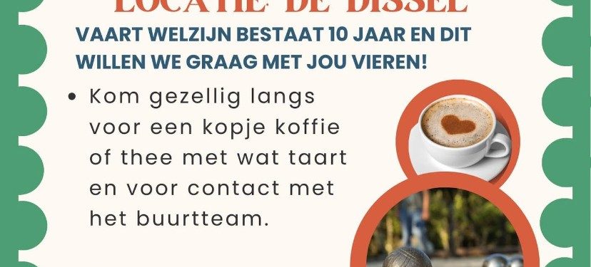 Vaart Welzijn viert 10-jarig jubileum 3 juli 2025 Vaart Welzijn 10 jaar