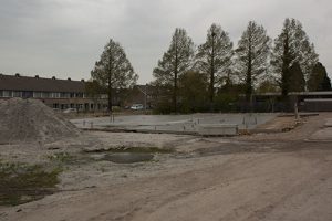 Foto bouwplaats MFA Lemmer 2 mei 2016