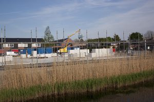 Foto bouwplaats MFA Lemmer 9 mei 2016