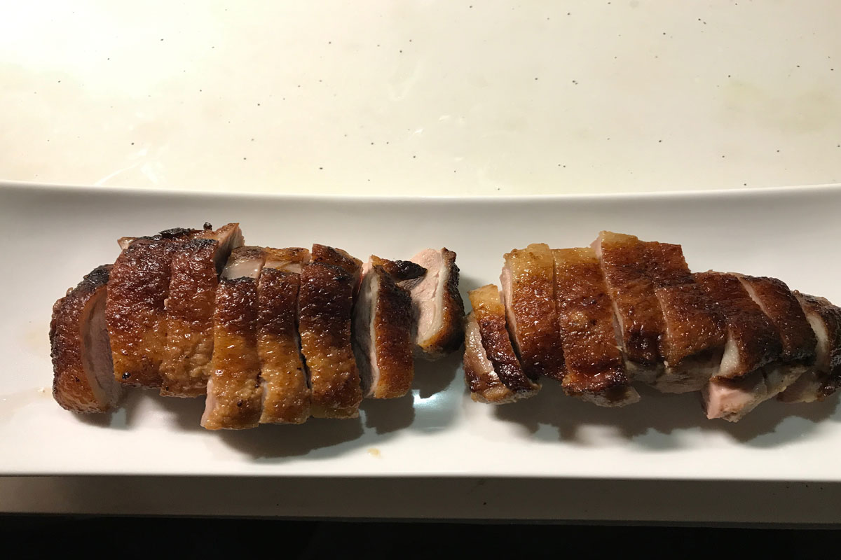 duck breast with oriental sauce pan fried - wilfriedscooking