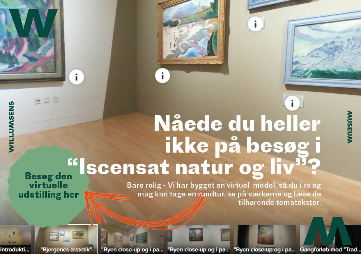 Screenshot fra den virtuelle tour i iscenesat natur og liv