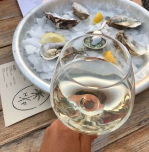 oysters and white wine