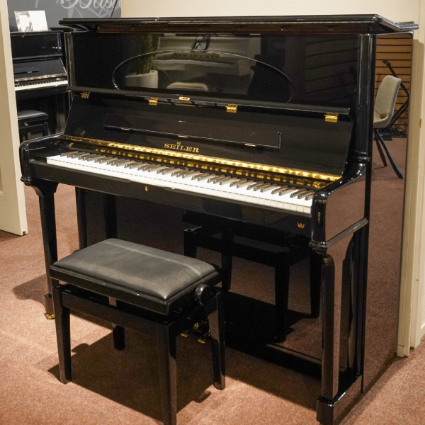 Tweedehands piano's | Seiler 132 Konzert PE messing piano 158743-3253