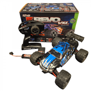 Tweedehands Traxxas E-Revo 1/16 VXL brushless truggy RTR - Blauw.