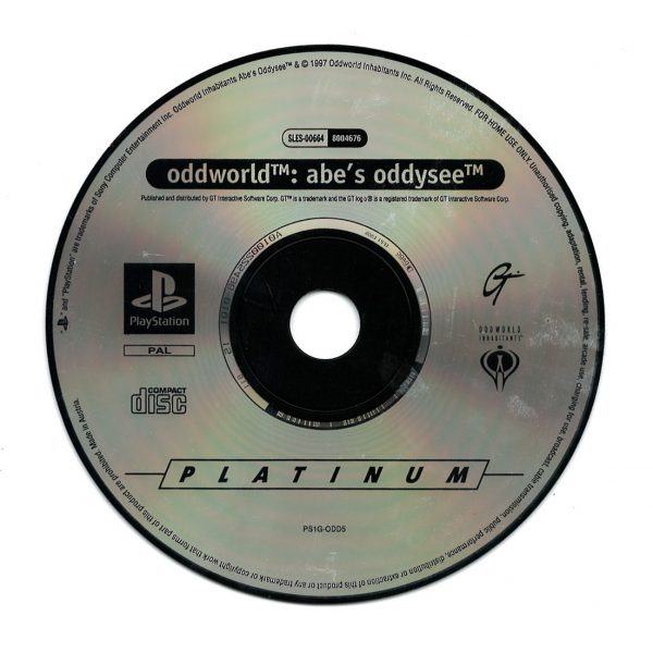 PlayStation 1 | Gebruikt | Oddworld Abe's Oddysee (platinum)(losse disc)