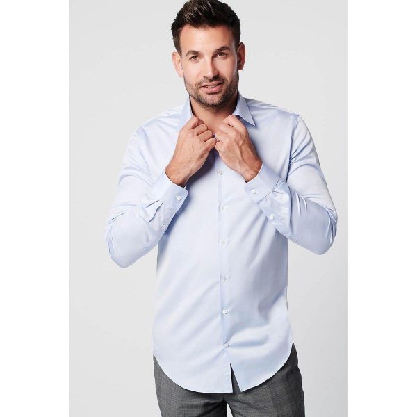 shirts en bovenstukjes | SKOT Fashion Shirt - Slim Fit - Serious Blue (Last stock) -