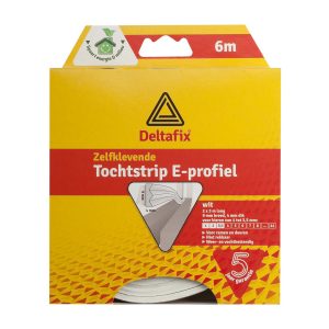 Tochtband | Tochtband E-profiel 6m X 9mm - 4mm - wit | Duurzaam