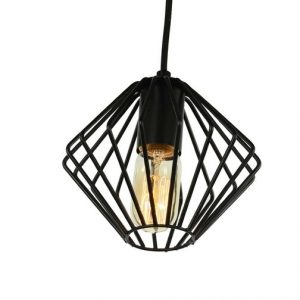 LED Verlichting | Yardley Retro Draad Design Hanglamp Zwart