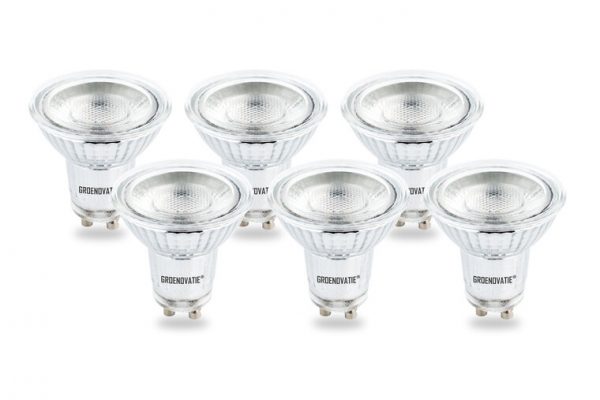 LED Verlichting | GU10 LED Spot COB Glas 1W Warm Wit 6-Pack