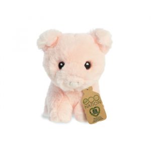 Knuffels | Pluchen Knuffel - Mini - Varken - 13 cm | Duurzaam