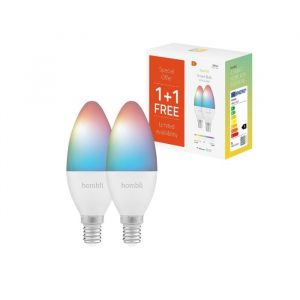 Slimme Verlichting | Smart Ledlamp - Kaars - E14 - 385 lm - RGB + CCT - 1+1 Gratis | Duurzaam