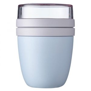 Bewaar-&Lunchboxen | Lunchpot Ellipse - Nordic Blue - 500 + 200 ml | Duurzaam