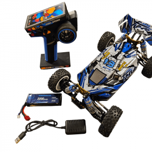 Tweedehands WLtoys 124017 1/12 4WD Buggy RTR - Blauw (00336567).