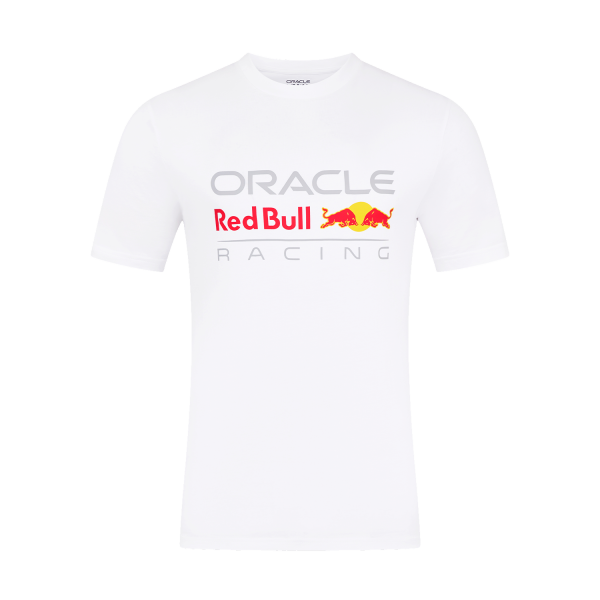 Red Bull Racing fanwear | Red Bull Racing T-shirt - XXXXL - Large Front Logo T-shirt - Wit - Max Verstappen