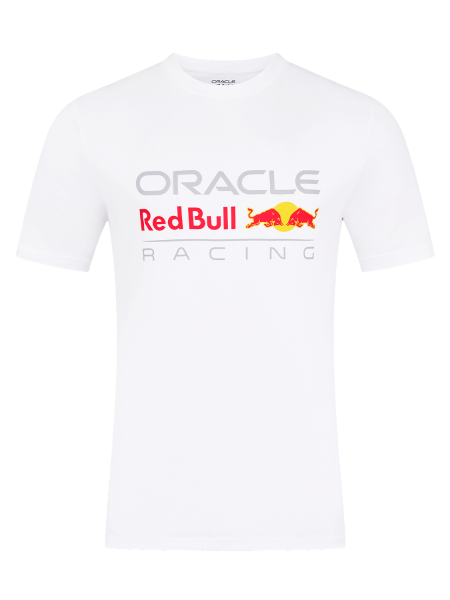 Formule 1 | Red Bull Racing T-shirt - S - Large Front Logo T-shirt - Wit - Max Verstappen