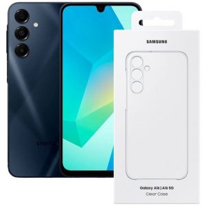 Telefoons en tablets | Samsung Galaxy A16 128GB 4G + Clear Case Smartphone