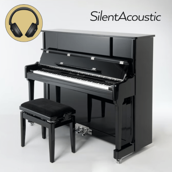 Silent piano's | Sebastian Steinwald 123 AdSilent SilentAcoustic PE zilver si