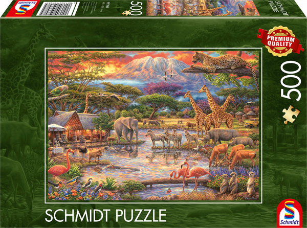 Legpuzzels | Paradijs aan de Kilimanjaro - 500 stukjes - Puzzel
