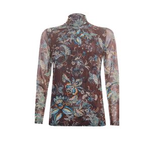 T-shirts & tops | T-shirt mesh met kol lange mouw