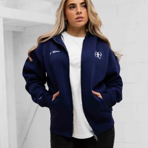 Vest | Symbol Zipped Hoodie Dames Navy