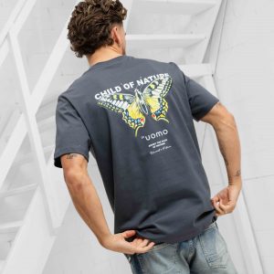 t-shirt | Child Of Nature T-shirt Heren Dark Grey
