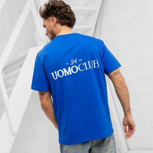 t-shirt | Club T-shirt Heren Kobalt Blauw